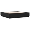 vidaXL Bed Frame without Mattress Black 200x200 cm