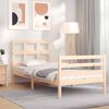 vidaXL Bed Frame without Mattress 90x200 cm Solid Wood