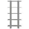 vidaXL Book Cabinet/Room Divider Concrete Grey 80x30x160 cm Engineered Wood