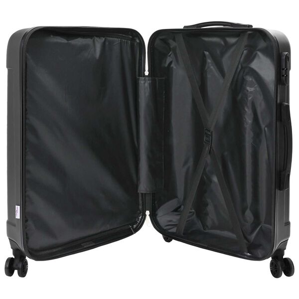 vidaXL Suitcase Set with Lock 3 pcs Dark grey 50 x 31 x 78 cm