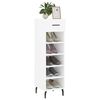 vidaXL Shoe Cabinet White 30x35x105 cm Engineered Wood