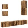 vidaXL 5 Piece TV Cabinet Set Wall-mounted Old Wood Engineered Wood