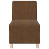 vidaXL Modular Sofa Unit Armless 3 pcs Brown 55 x 74 x 82 cm