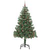 vidaXL Christmas Tree with 300 LEDs with Stand Green 210 cm PVC