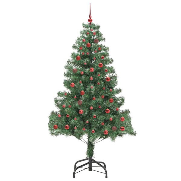 vidaXL Christmas Tree with 300 LEDs with Stand Green 210 cm PVC