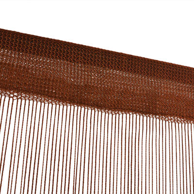 vidaXL String Curtains 2 pcs 100x250 cm Brown