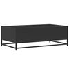vidaXL Coffee Table Black 100x57x35 cm Engineered Wood and Metal