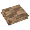 vidaXL Floor Carpet 20 pcs Brown 50 x 50 cm PP
