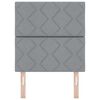 vidaXL Headboard with Headboard Light Grey 80 cm Faux Leather