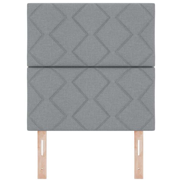 vidaXL Headboard with Headboard Light Grey 80 cm Faux Leather