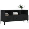 vidaXL TV Cabinet Black 102x36x50 cm Engineered Wood