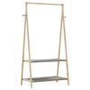 vidaXL Clothes Rack with Shelves 96x45.5x150.5 cm Bamboo