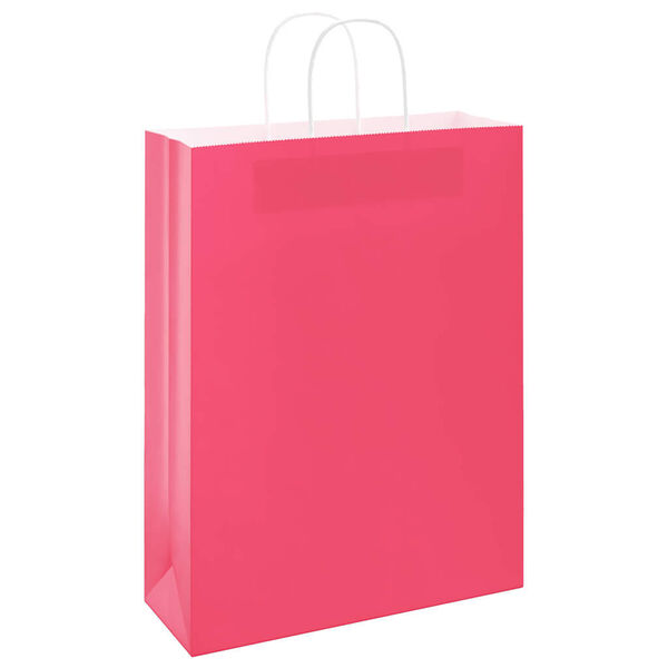 vidaXL Paper Bags 50 pcs with Handles Pink 32x12x42 cm