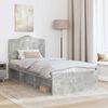 vidaXL Bed Frame with Headboard Concerte 90 x 200 cm Solid Pine Wood