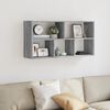 vidaXL Wall Shelf Grey Sonoma 100x25x50 cm Engineered Wood