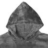 vidaXL Blanket Hoodie Dark Grey M Flannel