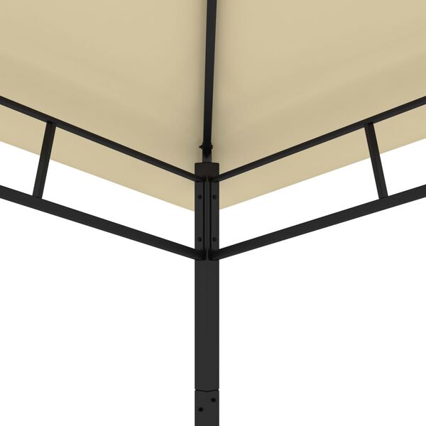 vidaXL Garden Gazebo 4x4x2.9 m Cream 180g/m&sup2;