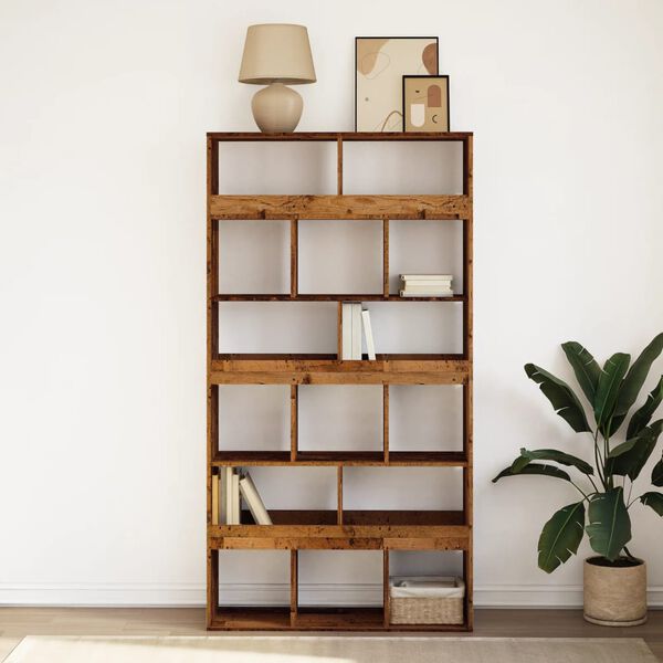 vidaXL Bookcase Old Wood 100x33x187.5 cm Engineered Wood
