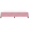 vidaXL Box Spring Bed with Mattress Pink 120 x 220 cm Fabric