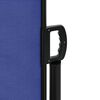 vidaXL Retractable Side Awning Blue 120x600 cm