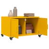 vidaXL Coffee Table Mustard Yellow 68x50x43.5 cm Steel