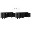 vidaXL TV Cabinet Black 100.5x39x43.5 cm Steel
