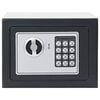 vidaXL Digital Safe with Lock Dark grey 23 x 17 x 17 cm Steel