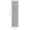 vidaXL Runner Rug BCF Grey with Motif 80x350 cm