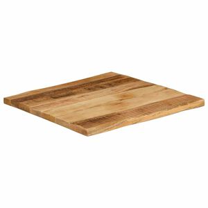 vidaXL Table Top Live Edge 40x40x2.5 cm Solid Wood Rough Mango