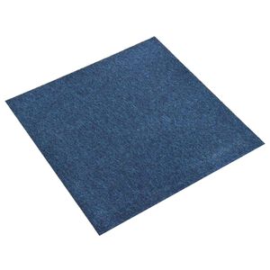 vidaXL Carpet 20 pcs Dark Blue 50 x 50 cm 100% Polypropylene