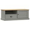 vidaXL TV Cabinet "VIGO" Grey 106x40x40 cm Solid Wood Pine