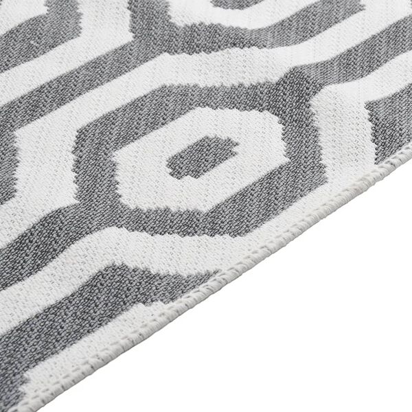 vidaXL Rug Grey 120x180 cm Cotton