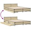 vidaXL Bed Frame with Drawers without Mattress Sonoma Oak 120x200 cm