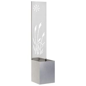 vidaXL Garden Privacy Screen Sliver 32 x 150 cm Stainless steel