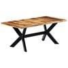vidaXL Dining Table 180x90x75 cm Solid Acacia Wood