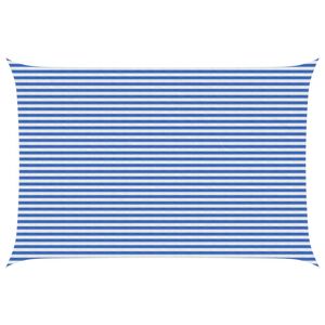 vidaXL Sunshade Sail 4 x 6 m HDPE Rectangular Blue and White