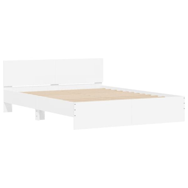vidaXL Bed Frame without Mattress White 140x200 cm