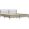 vidaXL Bed Frame without Mattress Sonoma Oak 180x200 cm Super King