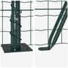 vidaXL Fence with Post Green 0.6 x 50 m Steel and PVC