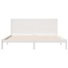 vidaXL Extra Long Bed Frame without Mattress White 180x220 cm Solid Wood