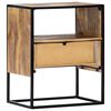 vidaXL Nightstand 40x30x50 cm Solid Mango Wood