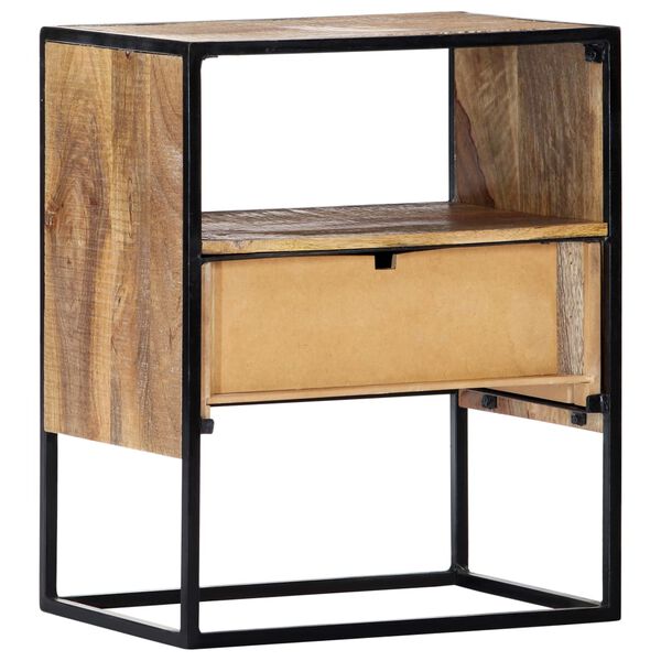 vidaXL Nightstand 40x30x50 cm Solid Mango Wood