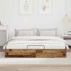 vidaXL Ottoman Bed Frame Old Wood 203 x 180 x 25 cm Engineered Wood