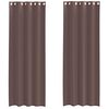 vidaXL Voile Curtains with Grommets 2 pcs Brown 140x300 cm