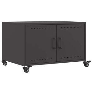 vidaXL Coffee Table Black 68x50x43.5 cm Steel