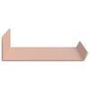 vidaXL Floating Shelf Wall-mounted 2 pcs Pink 30 x 9 x 2.5 cm Steel