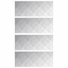 vidaXL Stair Tread Rectangular 4 pcs Silver 50 x 20 cm Aluminium