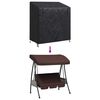 vidaXL Outdoor Swing Cover Black 135 x 100 x 165 cm 420D Oxford Fbric