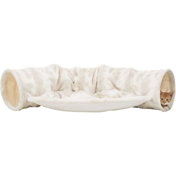 TRIXIE Nelli Playing Tunnel with Resting Area White-Taupe