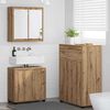 vidaXL Bathroom Furniture Set Manual 3 pcs Artisan Oak Engineered Wood